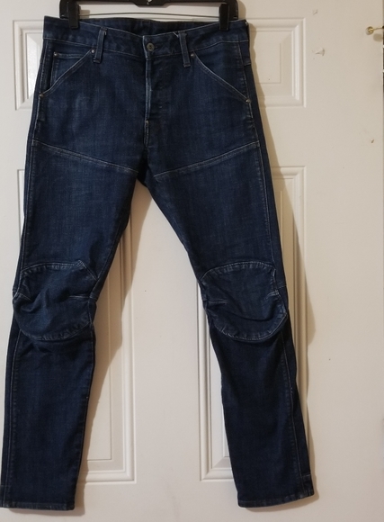 G-Star Raw 5620 3D Slim Legs Jeans In Washed Indigo Size 30/32 - Picture 8 of 13